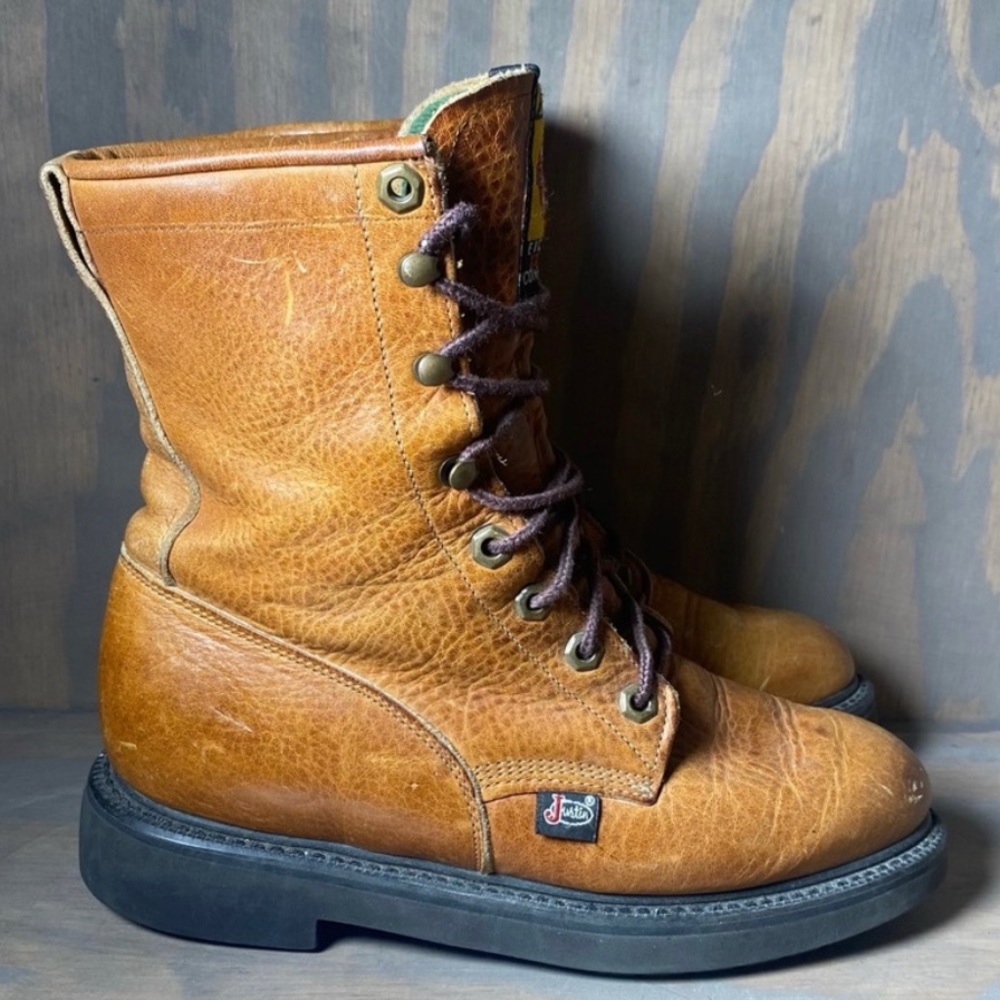 Original Lace Up Justin Copper L762 Women’s Work Boot